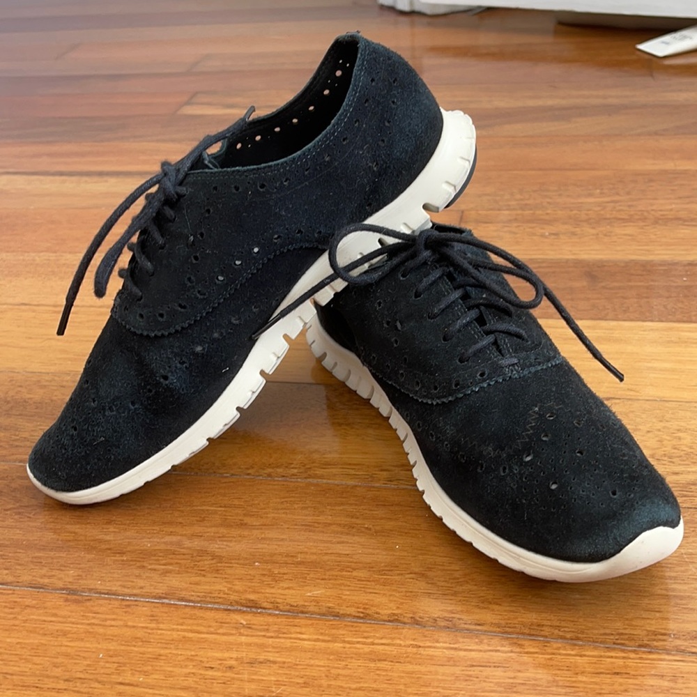Cole Haan ZeroGrand Black Suede Sneakers